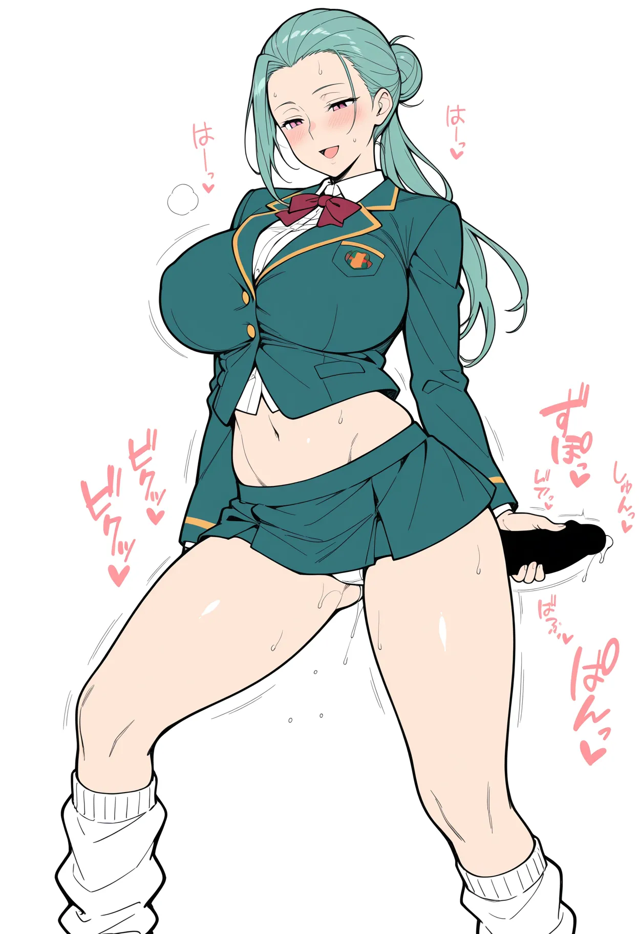 制服しか勝たん 爆乳人妻 へそ出し制服日記 中出し専用ドスケベまんこはーと - Image 492