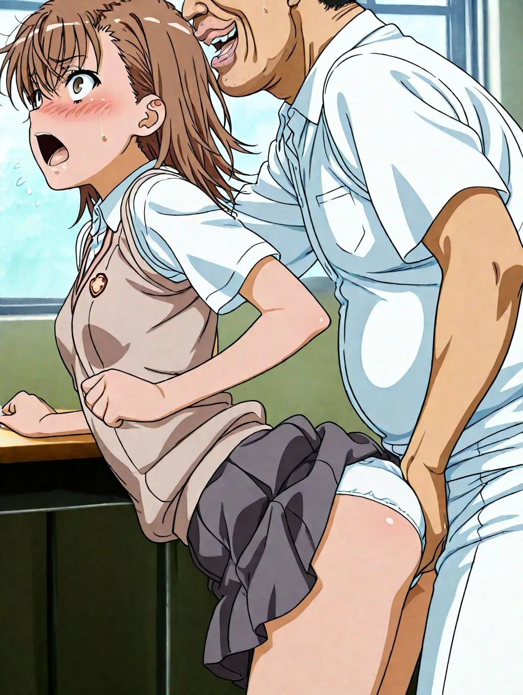 とる科学の超電磁砲御美琴は初めて触られたセクハラ教師に恋 - Image 23