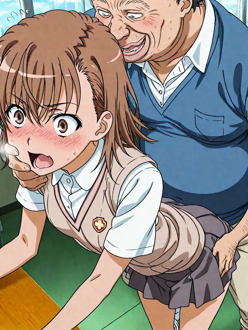 とる科学の超電磁砲御美琴は初めて触られたセクハラ教師に恋 - Image 27