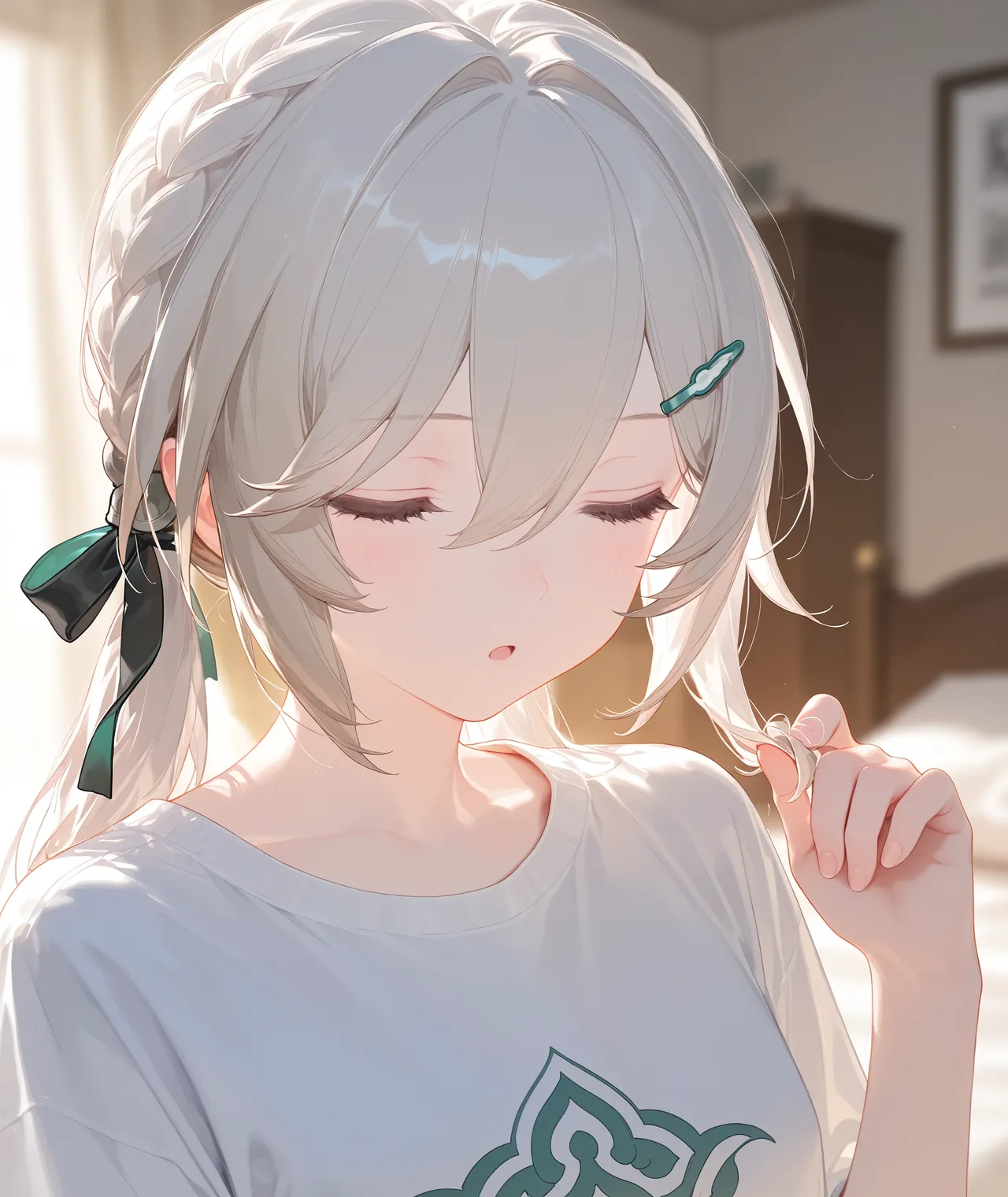 白毛青雀是对的-----青雀--白发青雀--星穹铁道 - Image 1