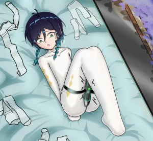 画龙小末的施雨 温迪的白丝全包 温迪的白丝全包飞机杯搾精篇 - Page 21