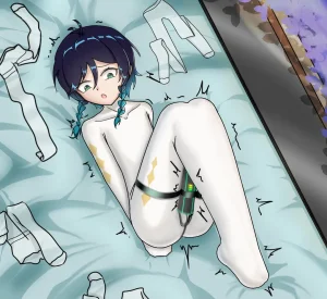 画龙小末的施雨 温迪的白丝全包 温迪的白丝全包飞机杯搾精篇 - Page 22