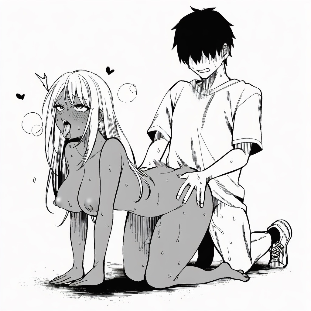 マカロン 深夜コンビニで声をかけてきた黒ギャルが図々しく家に居座ってきたけど最高だった件 オリジナル - Image 47