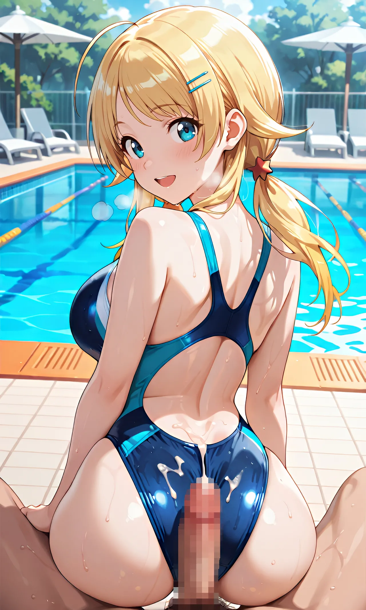 八宮めぐるちゃんの競泳水着でふたりエッチ - Image 20