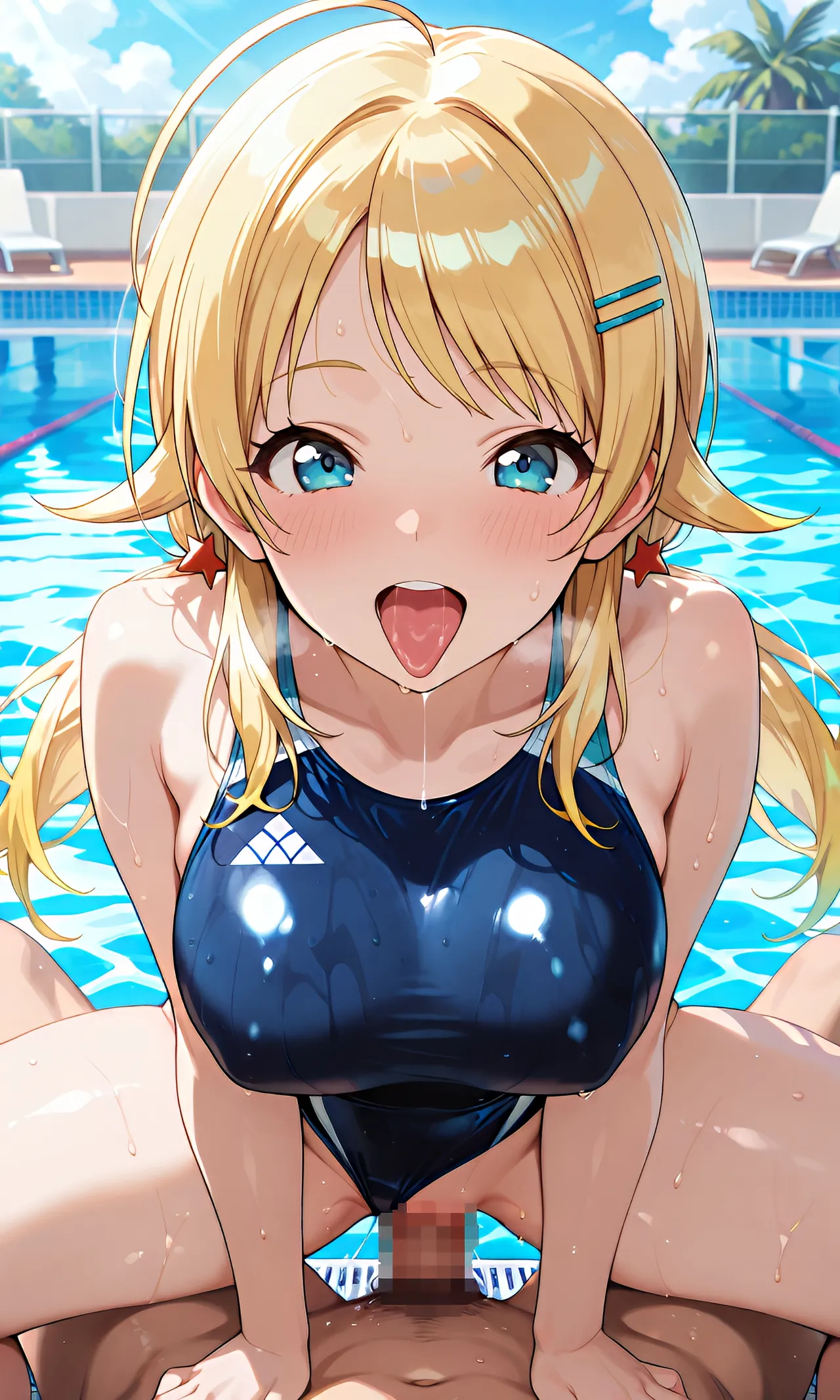 八宮めぐるちゃんの競泳水着でふたりエッチ - Image 22