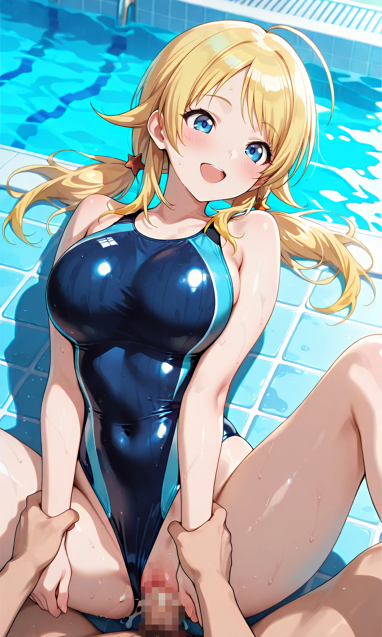 八宮めぐるちゃんの競泳水着でふたりエッチ - Image 25