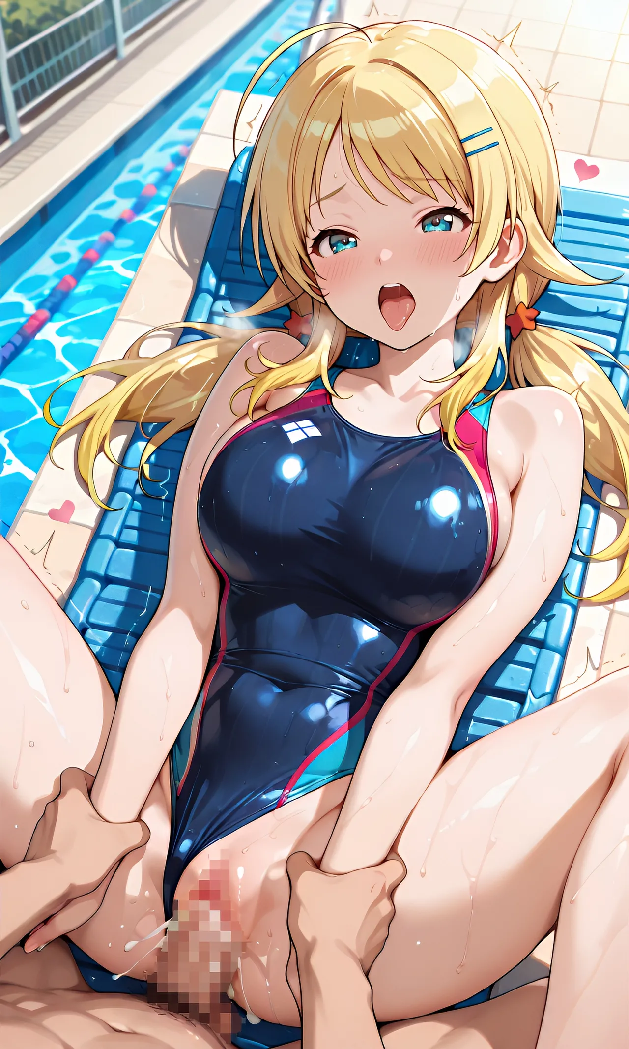 八宮めぐるちゃんの競泳水着でふたりエッチ - Image 28