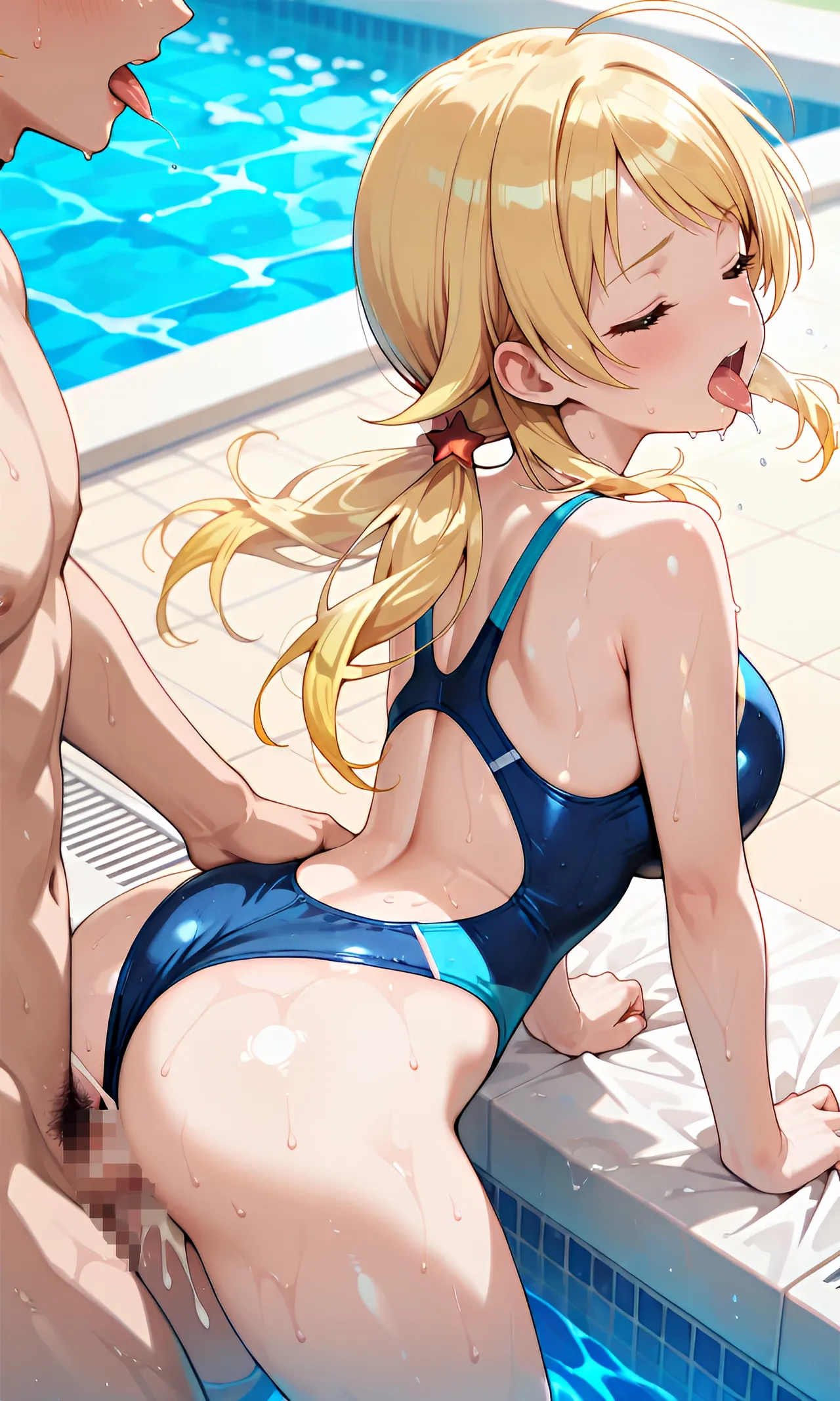 八宮めぐるちゃんの競泳水着でふたりエッチ - Image 36