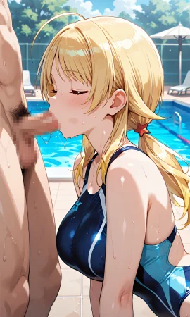 八宮めぐるちゃんの競泳水着でふたりエッチ - Page 6