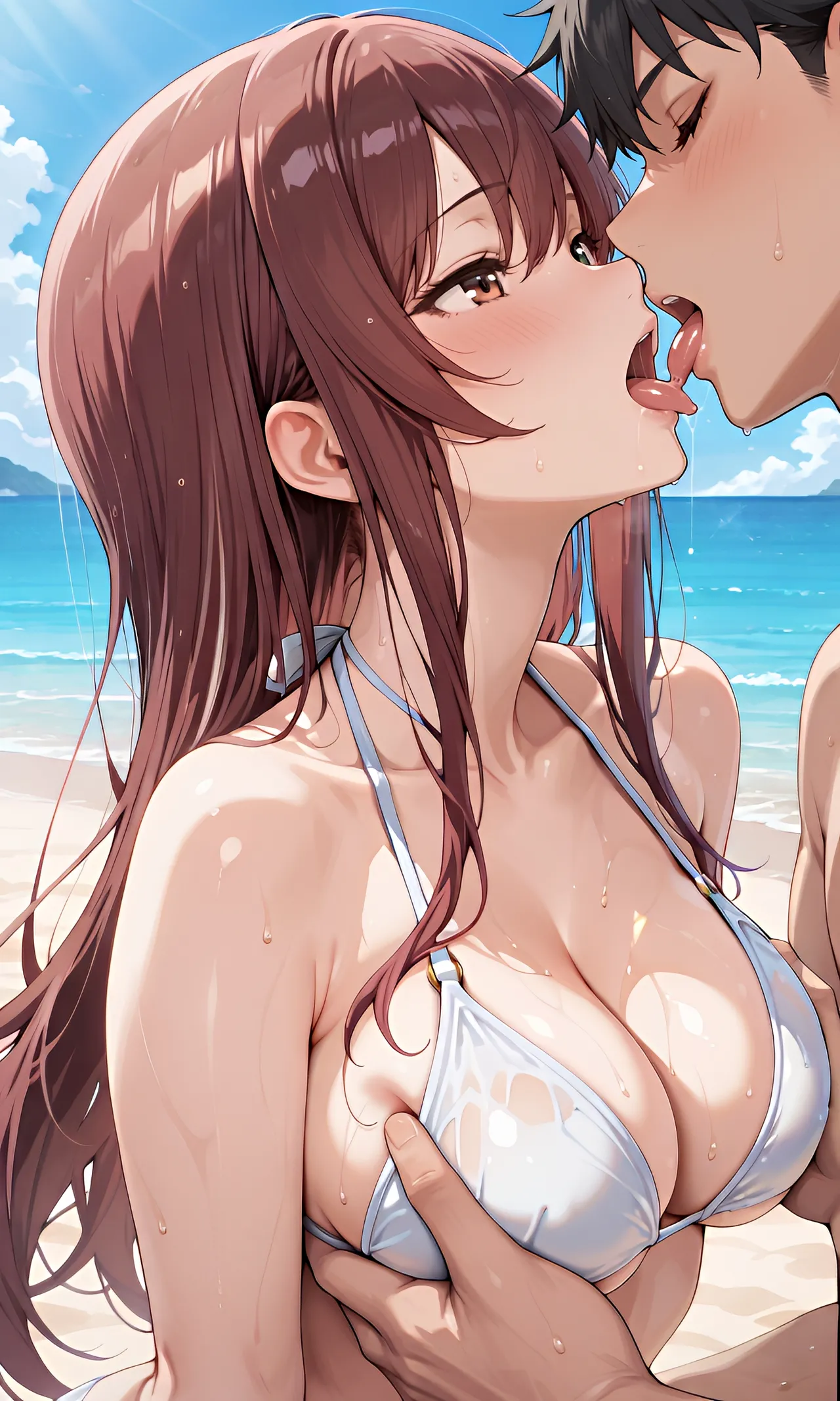 大崎甘奈ちゃんのビキニでふたりエッチ - Image 2