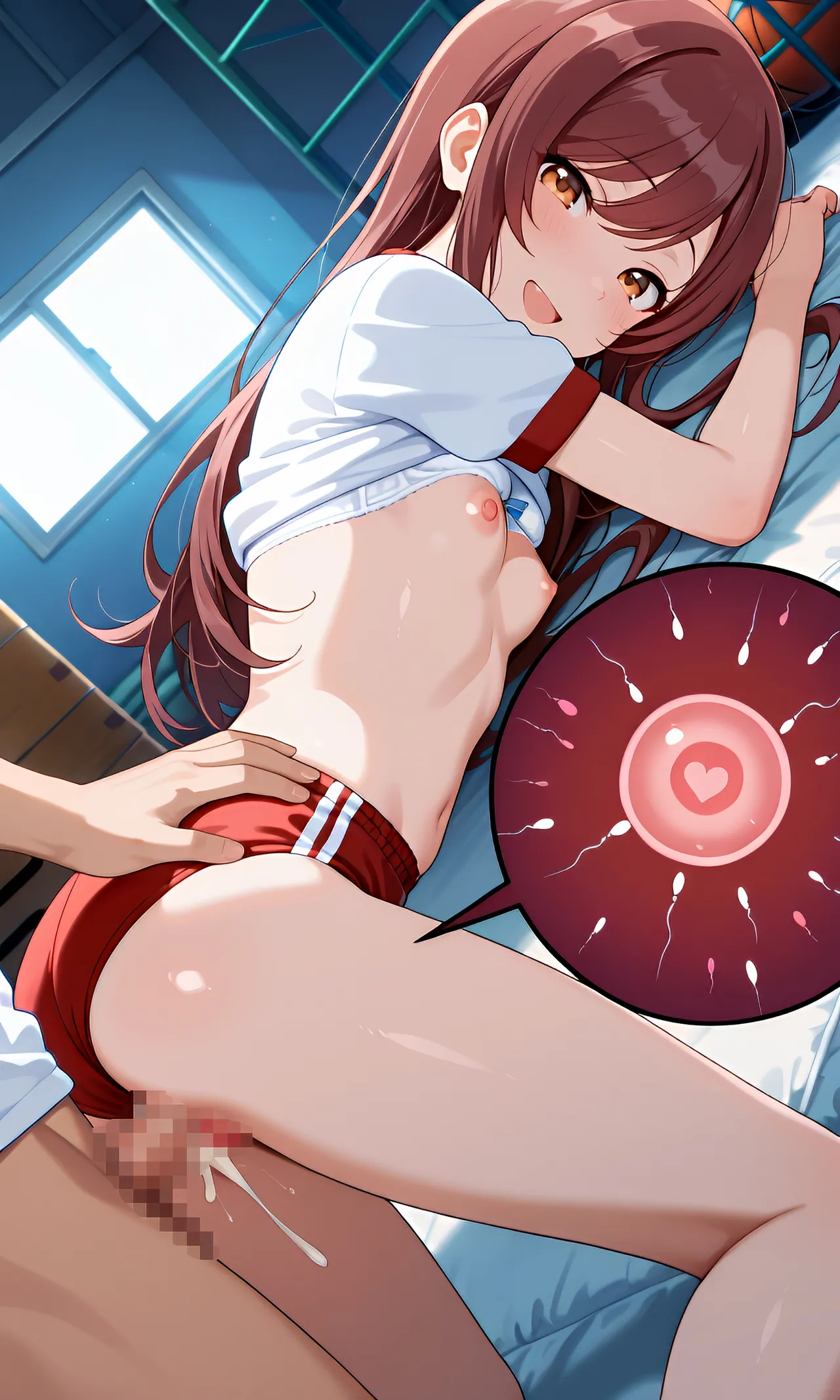 大崎甘奈ちゃんのブルマでふたりエッチ - Image 37