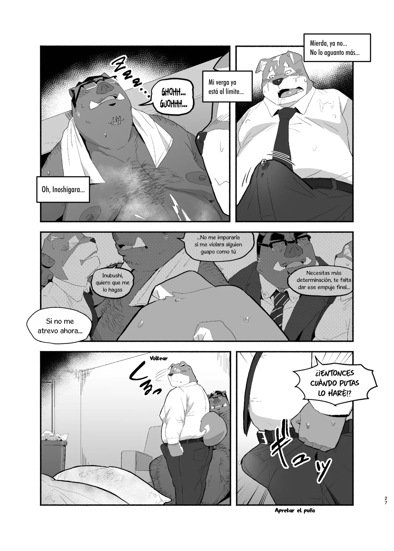 Gattan Gottan Gatta Quiero Verle Sus Partes a mi Apestoso Jefe Jabalí Maduro Español Digital - Image 25