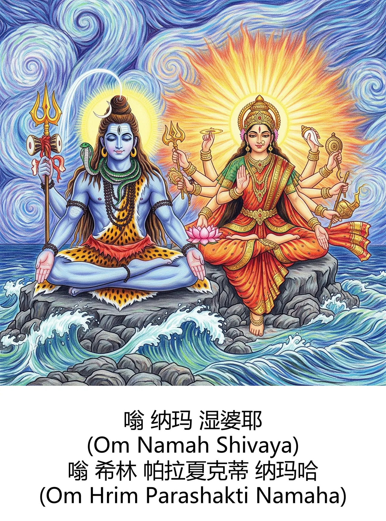 -Gen Divine Visions Hindu Goddesses Collection Durga, Saraswati, Kaliand Shivas Great Illusion Art - Image 49