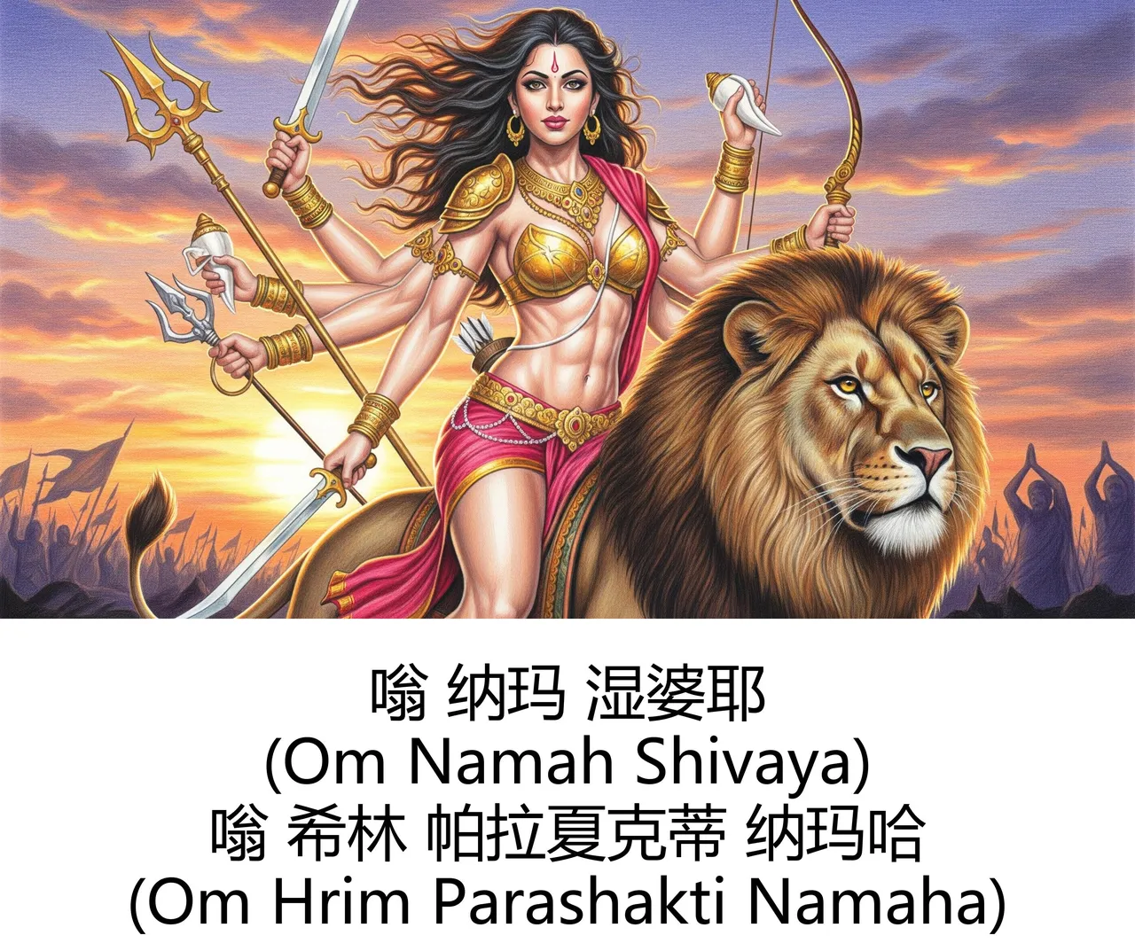 -Gen Divine Visions Hindu Goddesses Collection Durga, Saraswati, Kaliand Shivas Great Illusion Art - Image 5