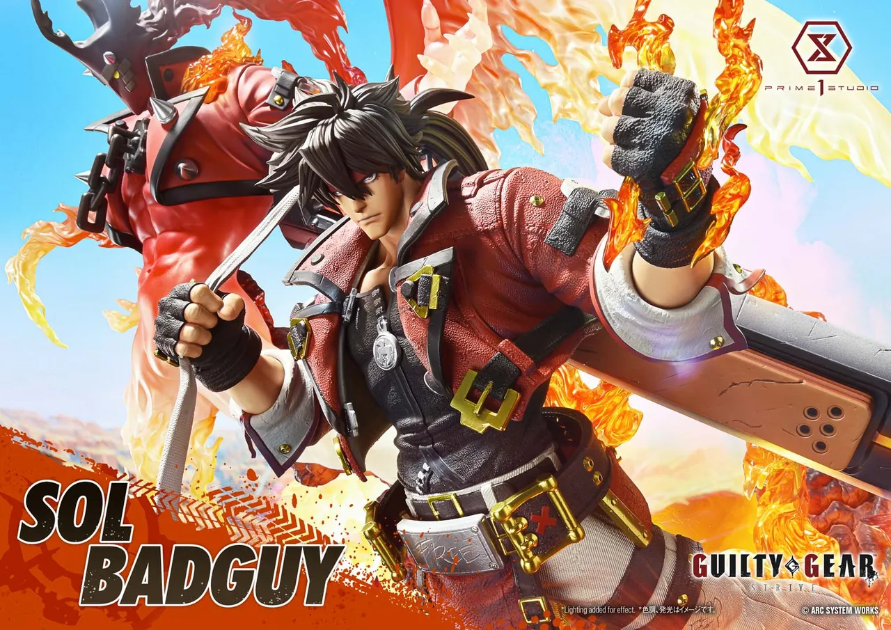 GUILTY GEAR -STRIVE- SOL BADGUY 14 Scale Figure - Prime 1 Studio Statue Ultimate Premium Masterline Collection - Image 1