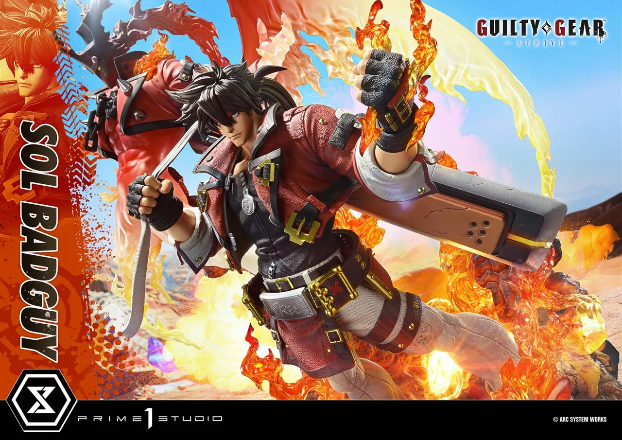 GUILTY GEAR -STRIVE- SOL BADGUY 14 Scale Figure - Prime 1 Studio Statue Ultimate Premium Masterline Collection - Image 3