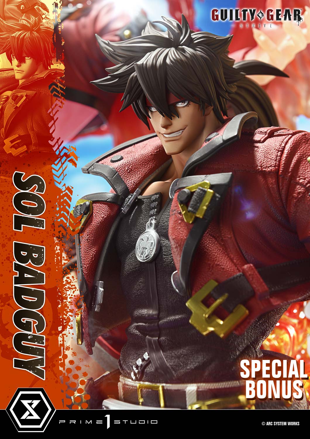GUILTY GEAR -STRIVE- SOL BADGUY 14 Scale Figure - Prime 1 Studio Statue Ultimate Premium Masterline Collection - Image 30