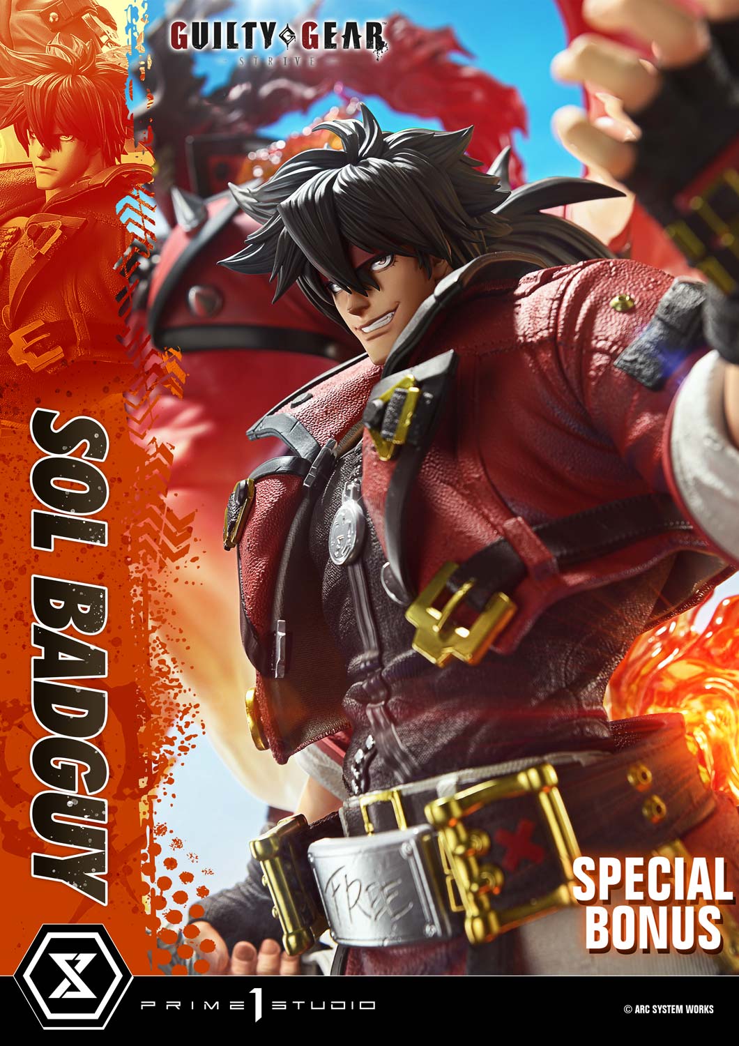 GUILTY GEAR -STRIVE- SOL BADGUY 14 Scale Figure - Prime 1 Studio Statue Ultimate Premium Masterline Collection - Image 32