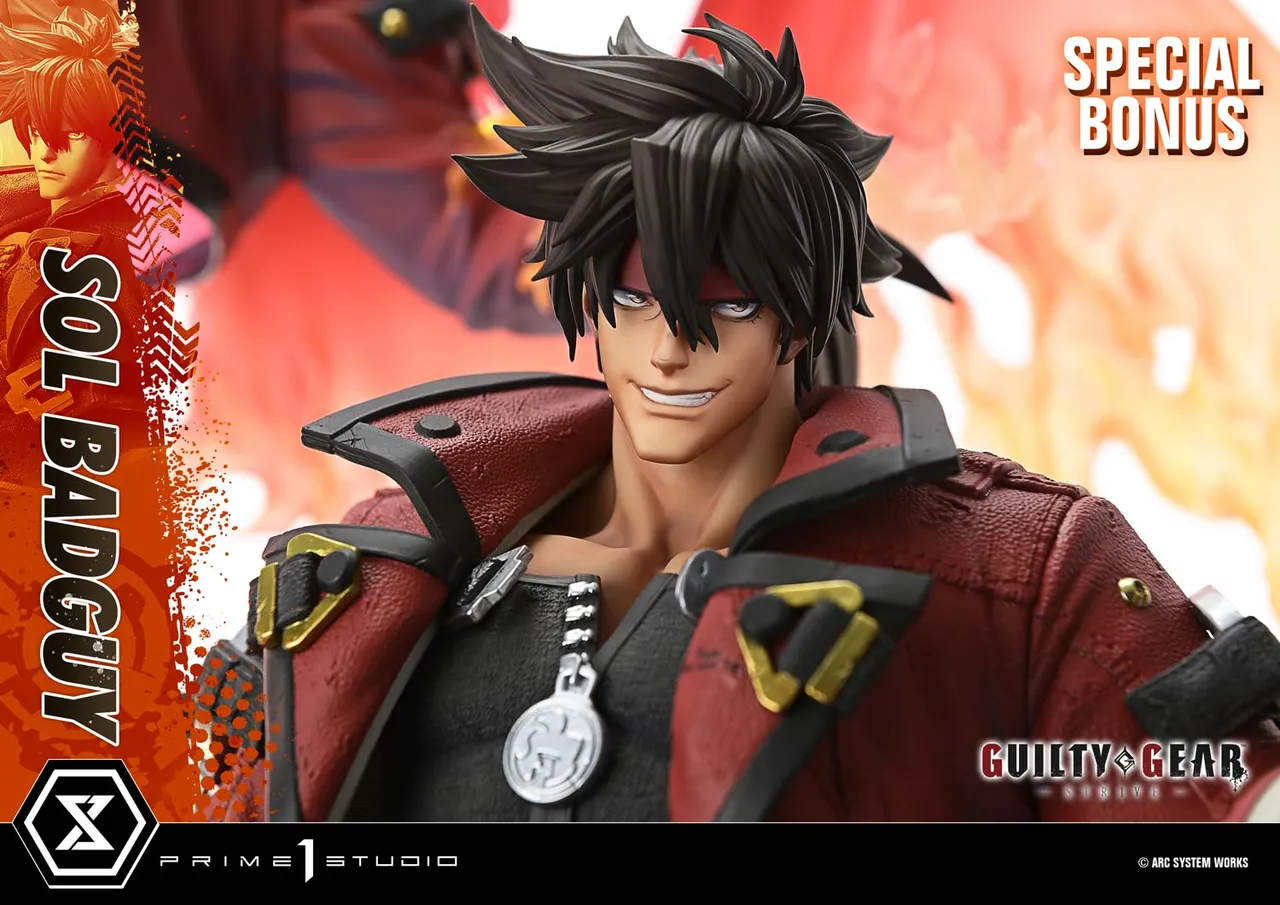 GUILTY GEAR -STRIVE- SOL BADGUY 14 Scale Figure - Prime 1 Studio Statue Ultimate Premium Masterline Collection - Image 36