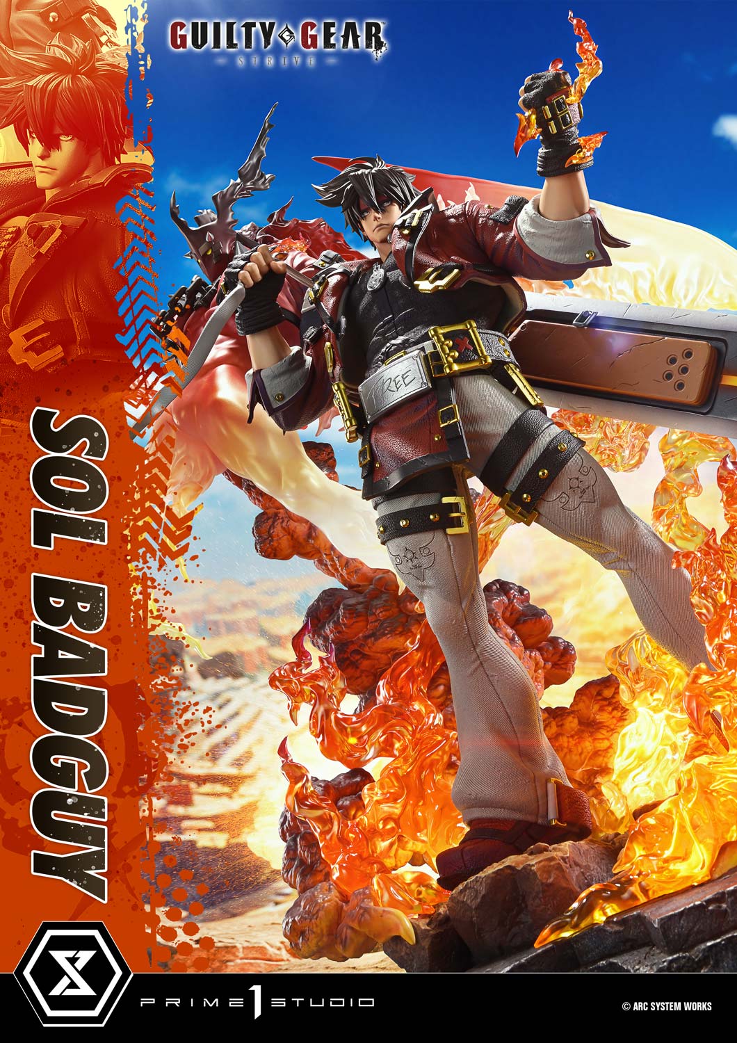 GUILTY GEAR -STRIVE- SOL BADGUY 14 Scale Figure - Prime 1 Studio Statue Ultimate Premium Masterline Collection - Image 48