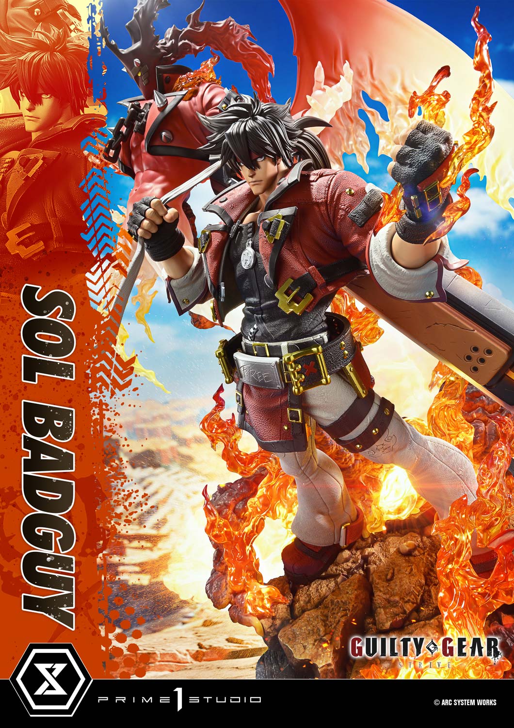 GUILTY GEAR -STRIVE- SOL BADGUY 14 Scale Figure - Prime 1 Studio Statue Ultimate Premium Masterline Collection - Image 49