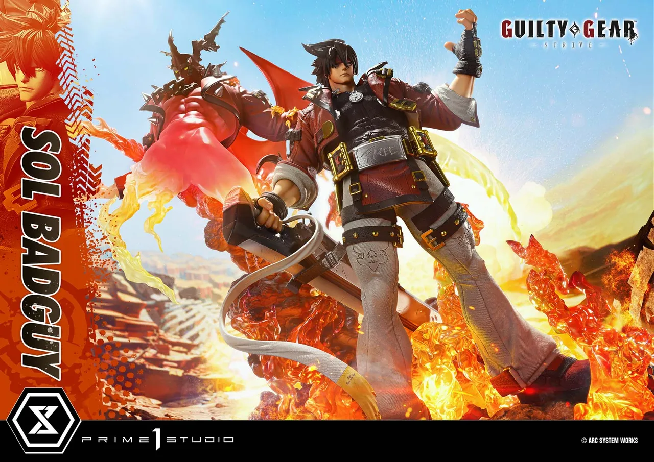 GUILTY GEAR -STRIVE- SOL BADGUY 14 Scale Figure - Prime 1 Studio Statue Ultimate Premium Masterline Collection - Image 54