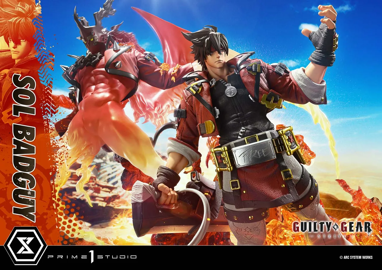 GUILTY GEAR -STRIVE- SOL BADGUY 14 Scale Figure - Prime 1 Studio Statue Ultimate Premium Masterline Collection - Image 56