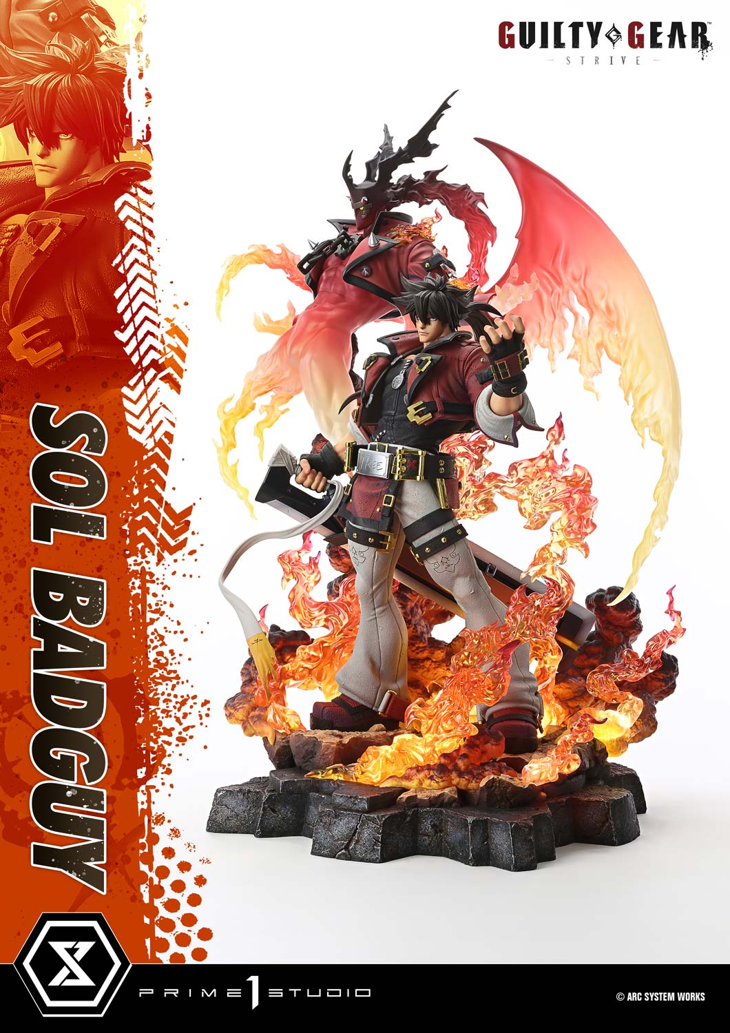 GUILTY GEAR -STRIVE- SOL BADGUY 14 Scale Figure - Prime 1 Studio Statue Ultimate Premium Masterline Collection - Image 7