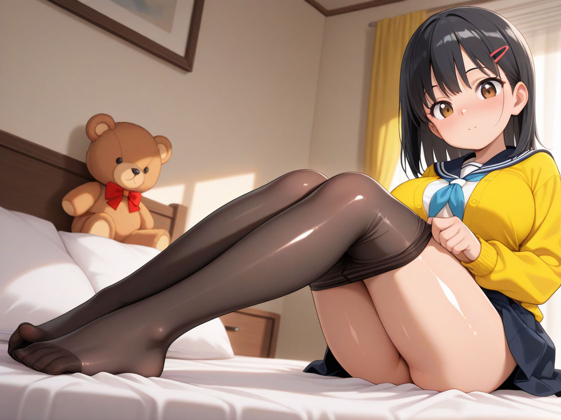 ミニマム巨乳の妹にパンストはかせてHなことをしただけのこと - Image 6