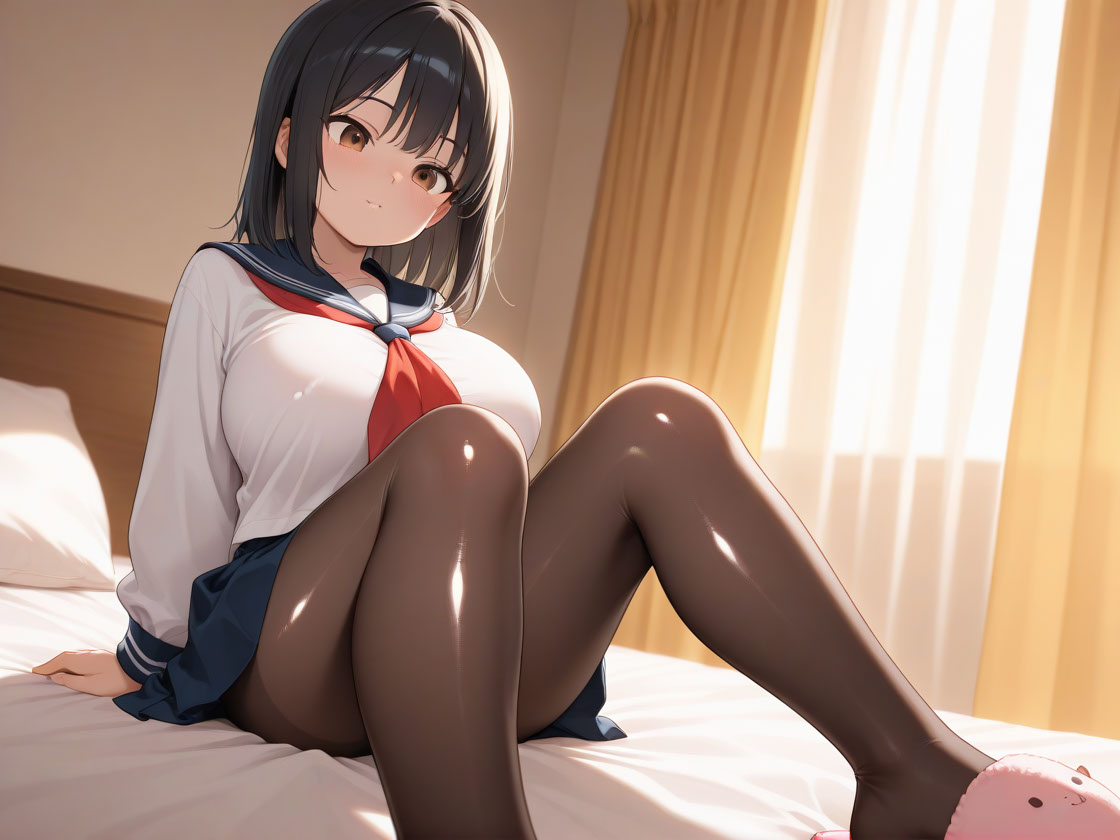 ミニマム巨乳の妹にパンストはかせてHなことをしただけのこと - Image 9