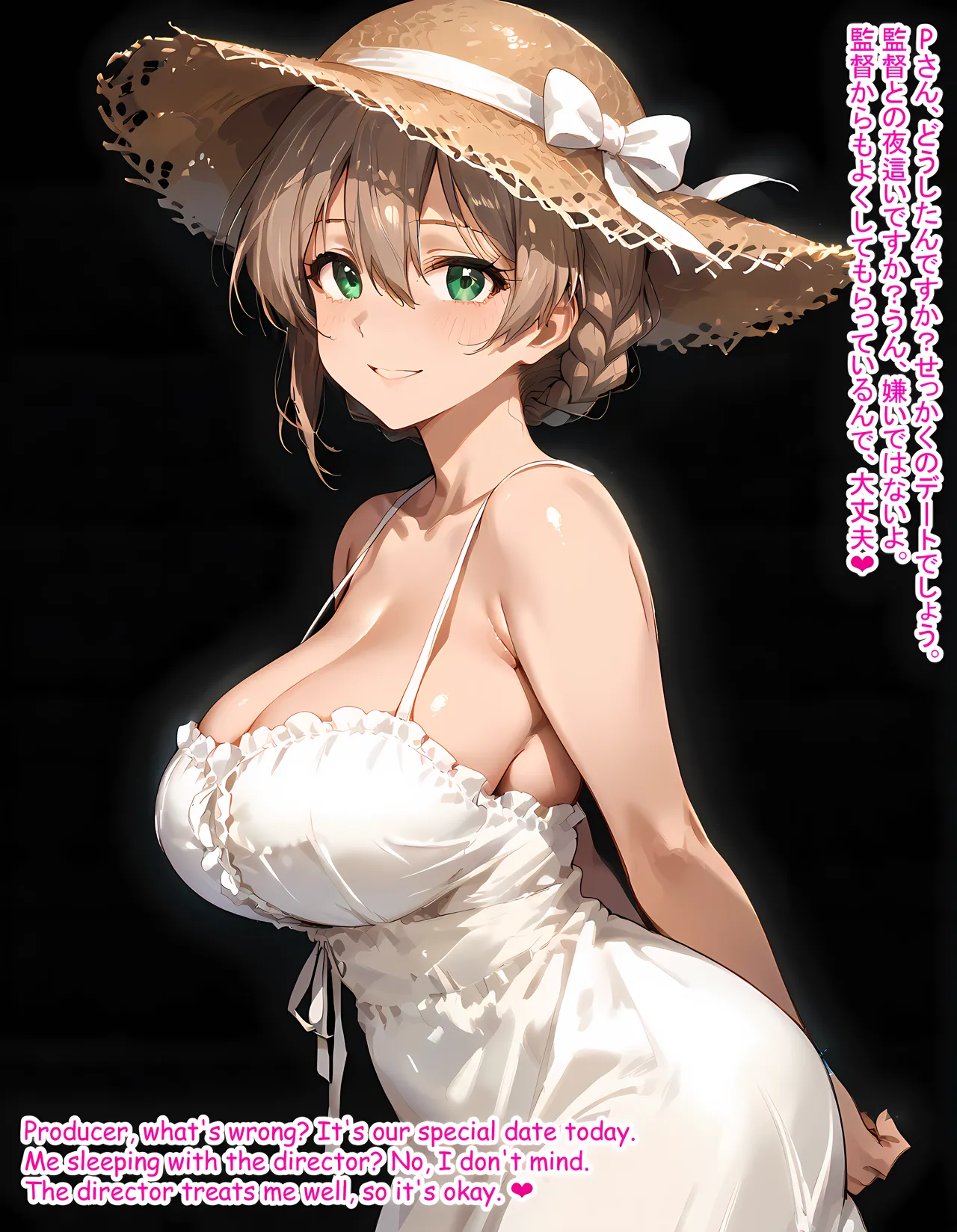 Hardrock88 Pさんは自分の失敗を隠すために歌織を監督へ夜這いを行かせた The Producer sent Kaori to sleep with the Director to cover his failure, Kaori SakuramoriEnglish, JapaneseAI - Image 8