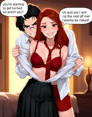 Harry Potter - Ginny wants Harry to be her first - Page 5