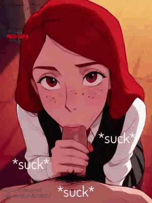 Harry Potter - Ginnys first blowjob - Page 4