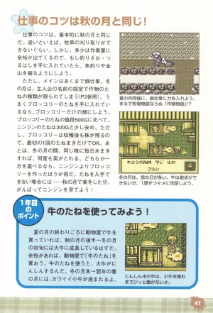 Harvest Moon GB Official Guide Book - Page 49