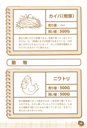 Harvest Moon GB Official Guide Book - Page 57