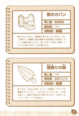Harvest Moon GB Official Guide Book - Page 77