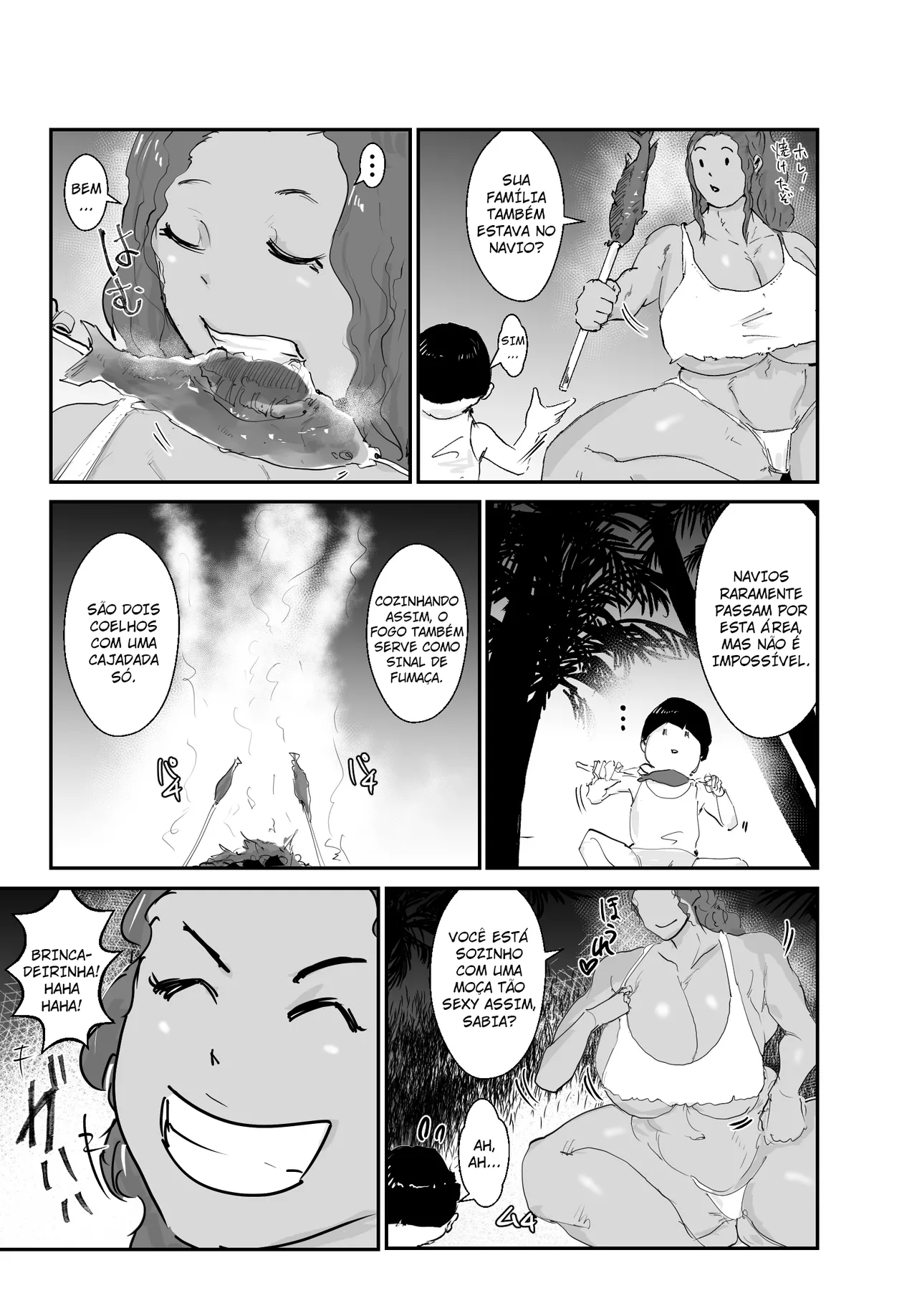 Hathor Mujintō Monogatari Moto Yōhei no Atai ga Onna o Omoidasu Made - História da Ilha Deserta Até que eu, uma ex-mercenária, me lembre de que sou mulher.Português - Image 12