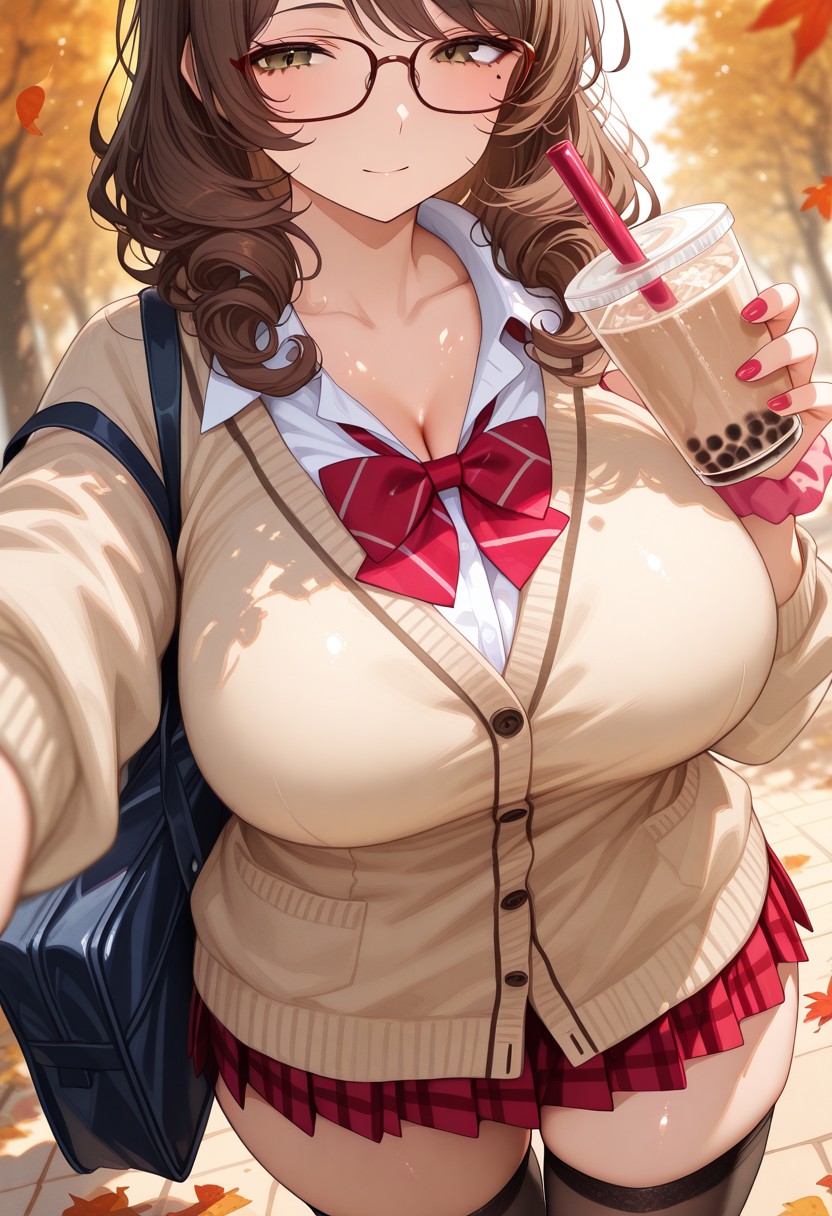 HenryBoya Oversized Beige, Where the Thighhighs Please - Image 11