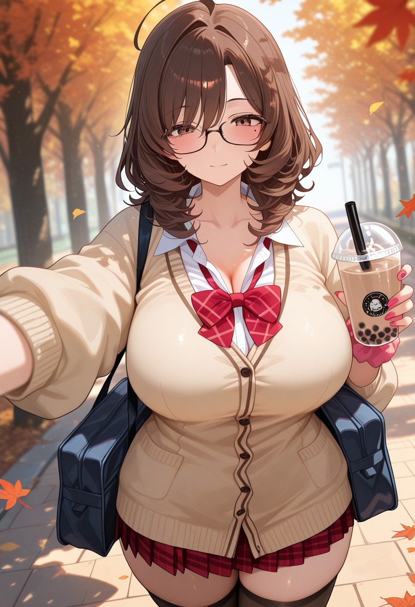 HenryBoya Oversized Beige, Where the Thighhighs Please - Image 16