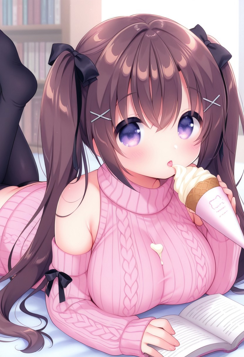 HenryBoya Pink Wool, Bare Full - Usashiros Armpit-Presenting, Breasts-Out Tease - Image 17