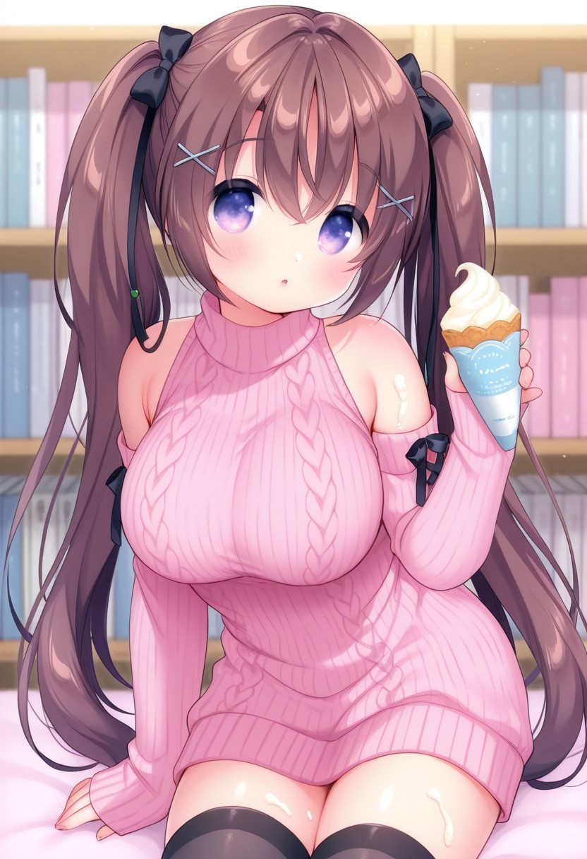 HenryBoya Pink Wool, Bare Full - Usashiros Armpit-Presenting, Breasts-Out Tease - Image 20