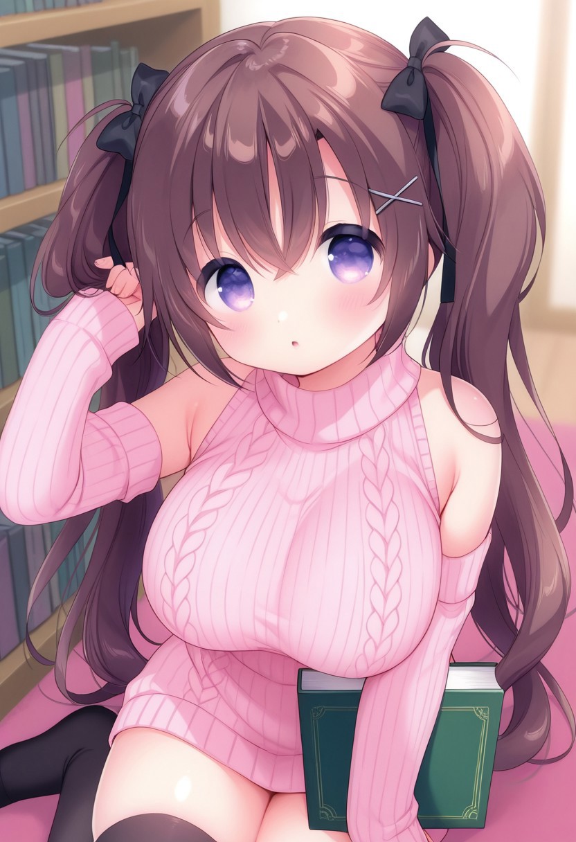 HenryBoya Pink Wool, Bare Full - Usashiros Armpit-Presenting, Breasts-Out Tease - Image 3