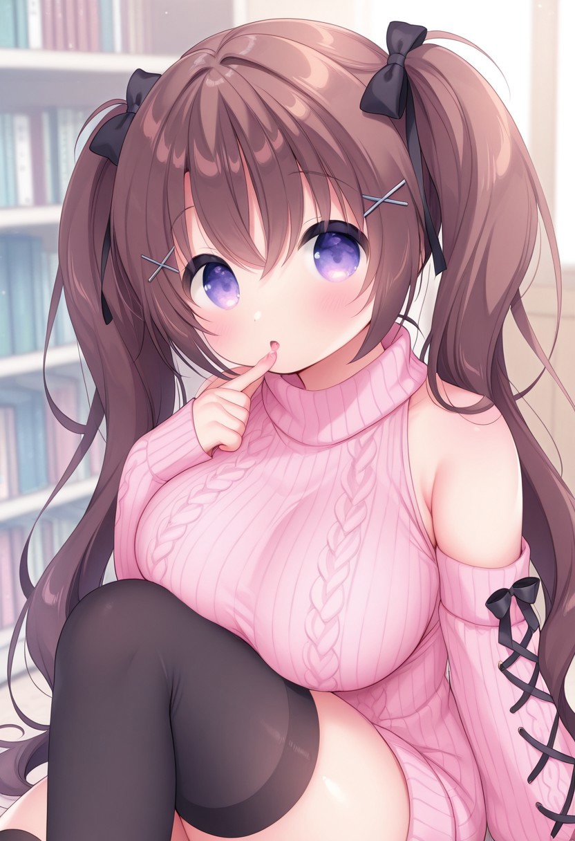 HenryBoya Pink Wool, Bare Full - Usashiros Armpit-Presenting, Breasts-Out Tease - Image 4