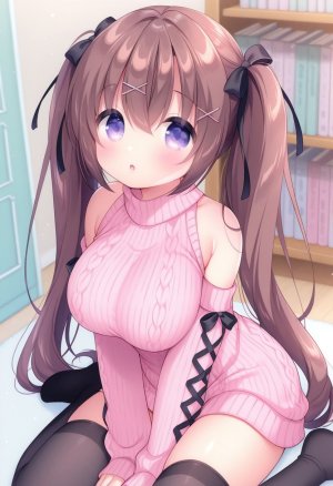 HenryBoya Pink Wool, Bare Full - Usashiros Armpit-Presenting, Breasts-Out Tease - Page 14