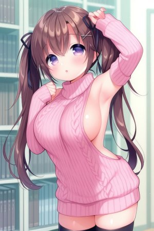 HenryBoya Pink Wool, Bare Full - Usashiros Armpit-Presenting, Breasts-Out Tease - Page 26