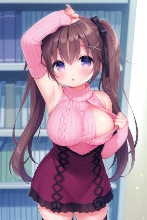 HenryBoya Pink Wool, Bare Full - Usashiros Armpit-Presenting, Breasts-Out Tease - Page 28