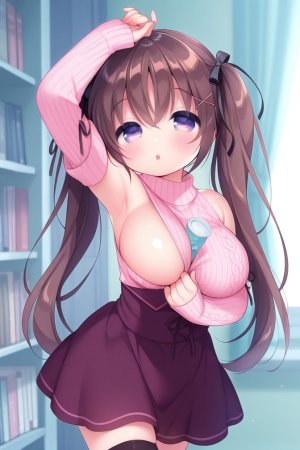 HenryBoya Pink Wool, Bare Full - Usashiros Armpit-Presenting, Breasts-Out Tease - Page 31