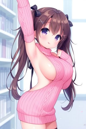 HenryBoya Pink Wool, Bare Full - Usashiros Armpit-Presenting, Breasts-Out Tease - Page 32
