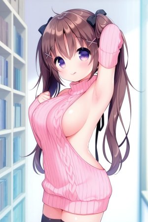 HenryBoya Pink Wool, Bare Full - Usashiros Armpit-Presenting, Breasts-Out Tease - Page 40