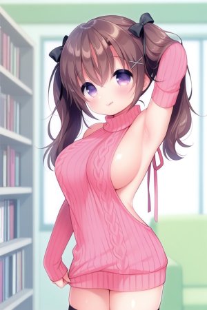 HenryBoya Pink Wool, Bare Full - Usashiros Armpit-Presenting, Breasts-Out Tease - Page 44